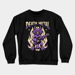 Death Metal Satanic Baphomet Cat Crewneck Sweatshirt